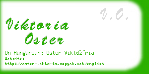 viktoria oster business card